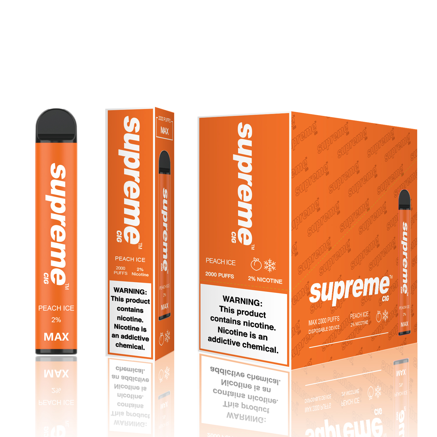 Supreme Cig MAX2 PEACH ICE Prestige Vapo
